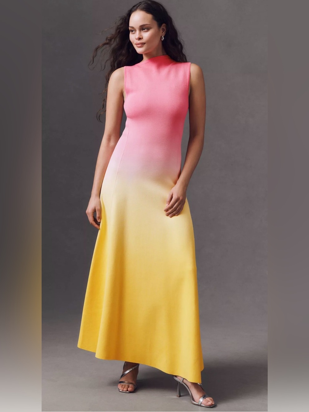 Acler Orkney Asymmetric Ombre Midi Dress Size 8 NWT